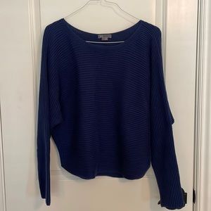 Like new Vince cropped cotton sweater in royal blue
